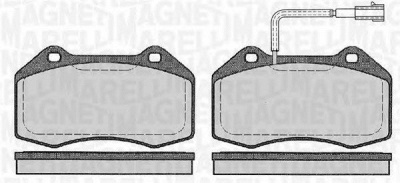 MAGNETI MARELLI 363916060127 -  Комплект тормозных колодок, дисковый тормоз